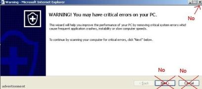 How not to close a questionable popup